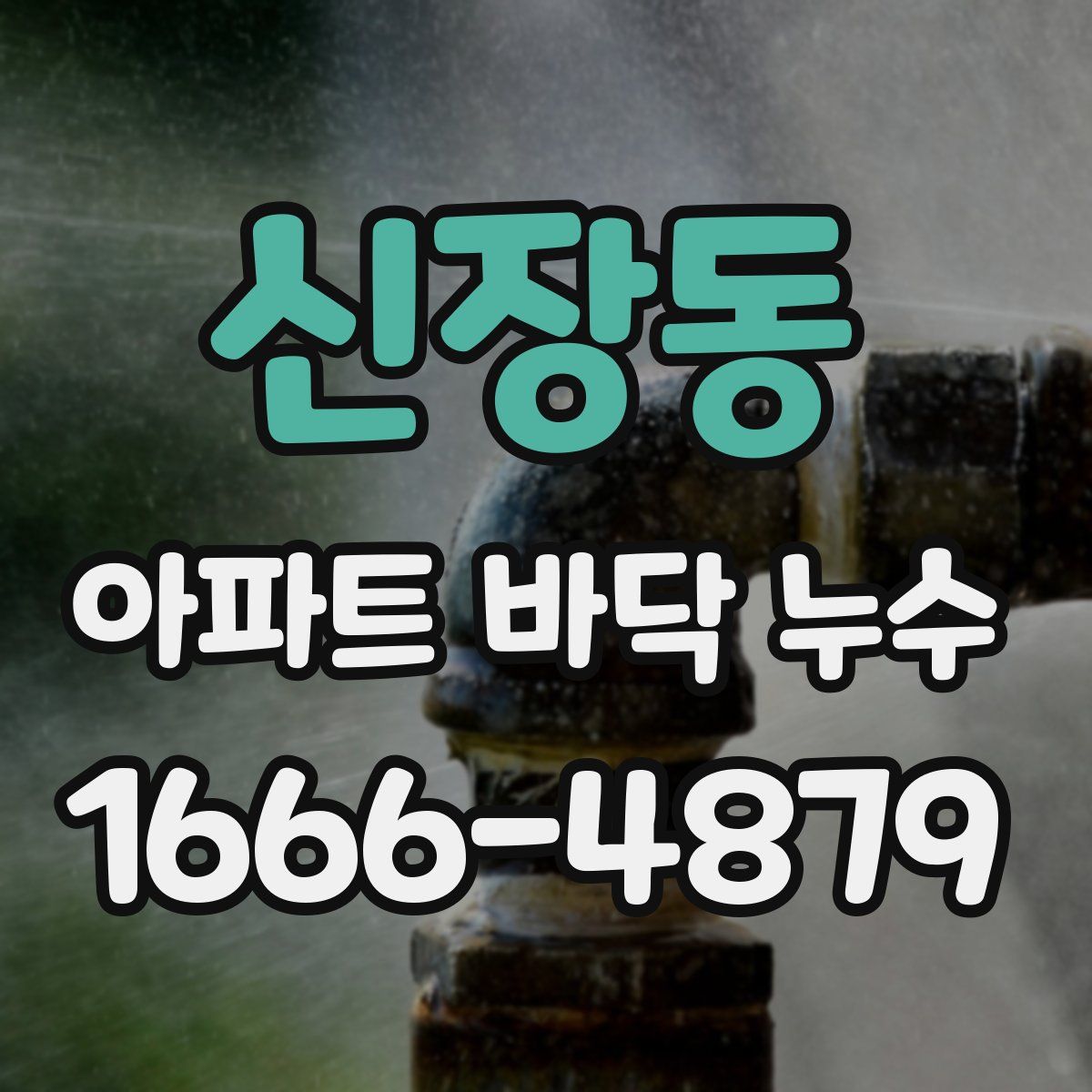 신장동 아파트 바닥 누수