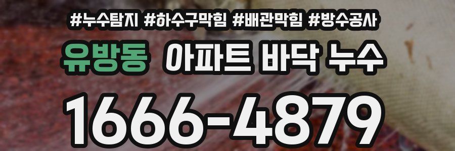 유방동 아파트 바닥 누수