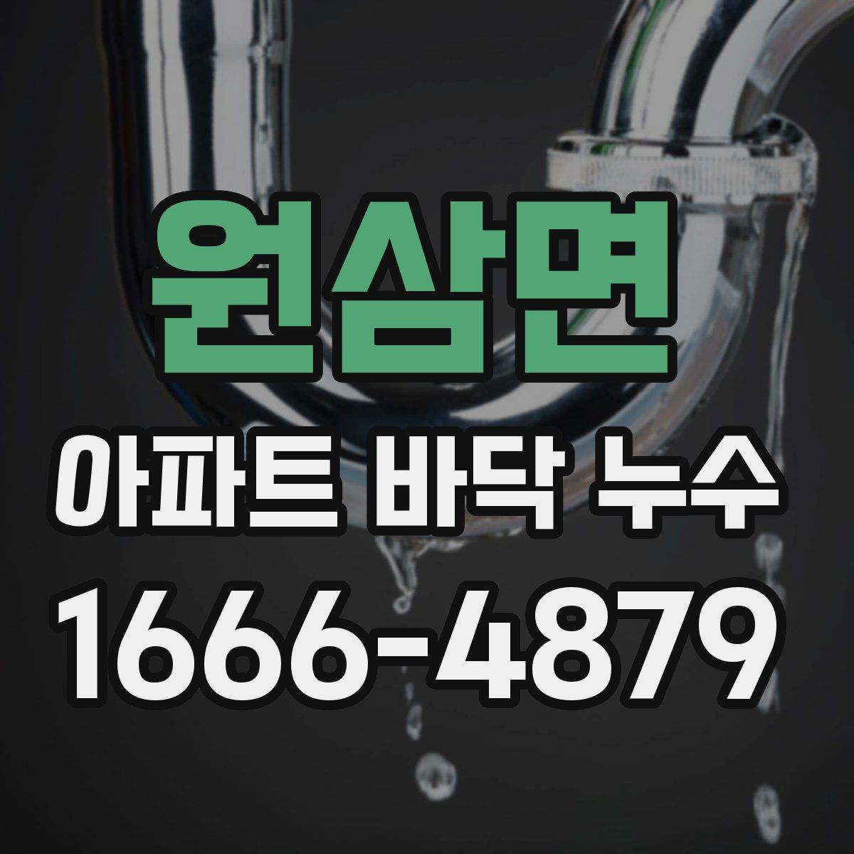 원삼면 아파트 바닥 누수