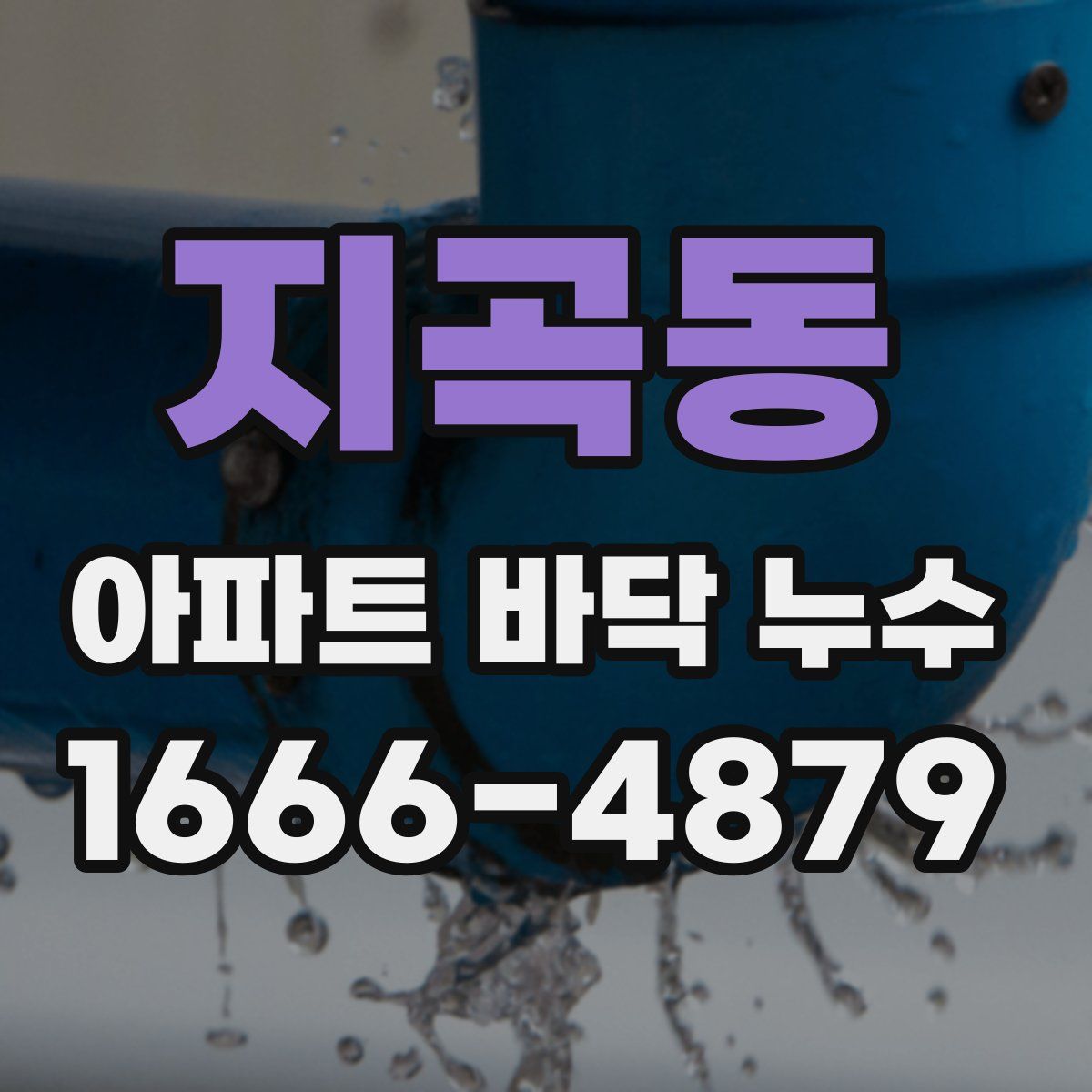 지곡동 아파트 바닥 누수