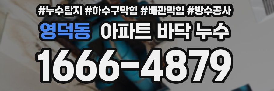 영덕동 아파트 바닥 누수