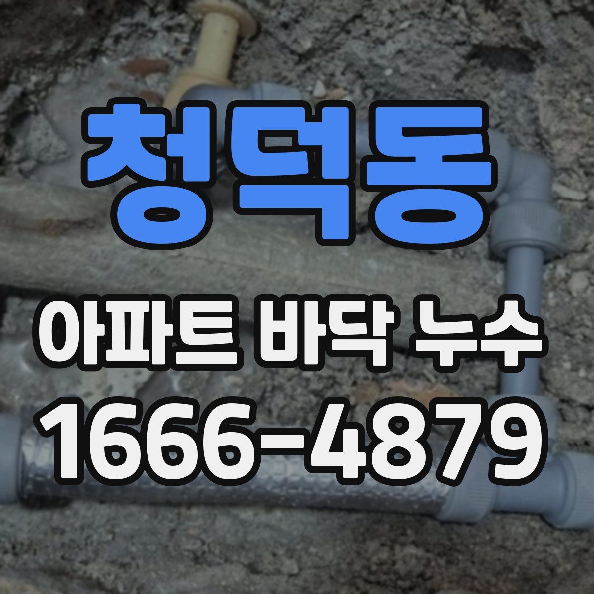 청덕동 아파트 바닥 누수
