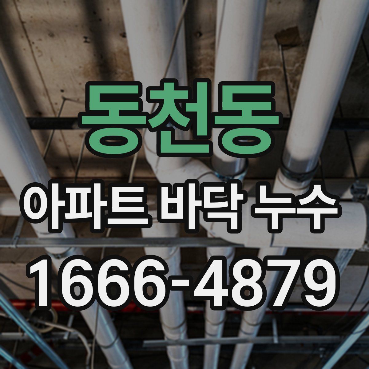 동천동 아파트 바닥 누수
