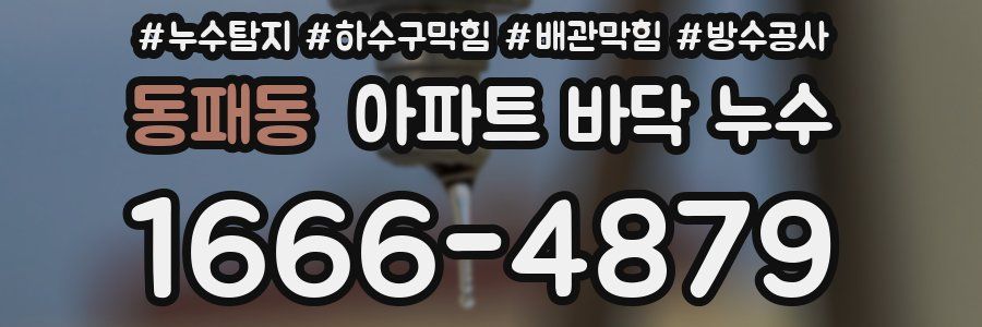 동패동 아파트 바닥 누수