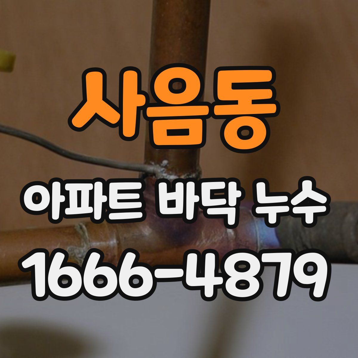 사음동 아파트 바닥 누수
