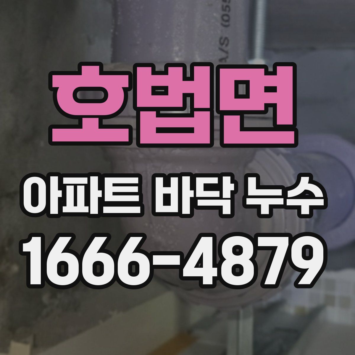 호법면 아파트 바닥 누수