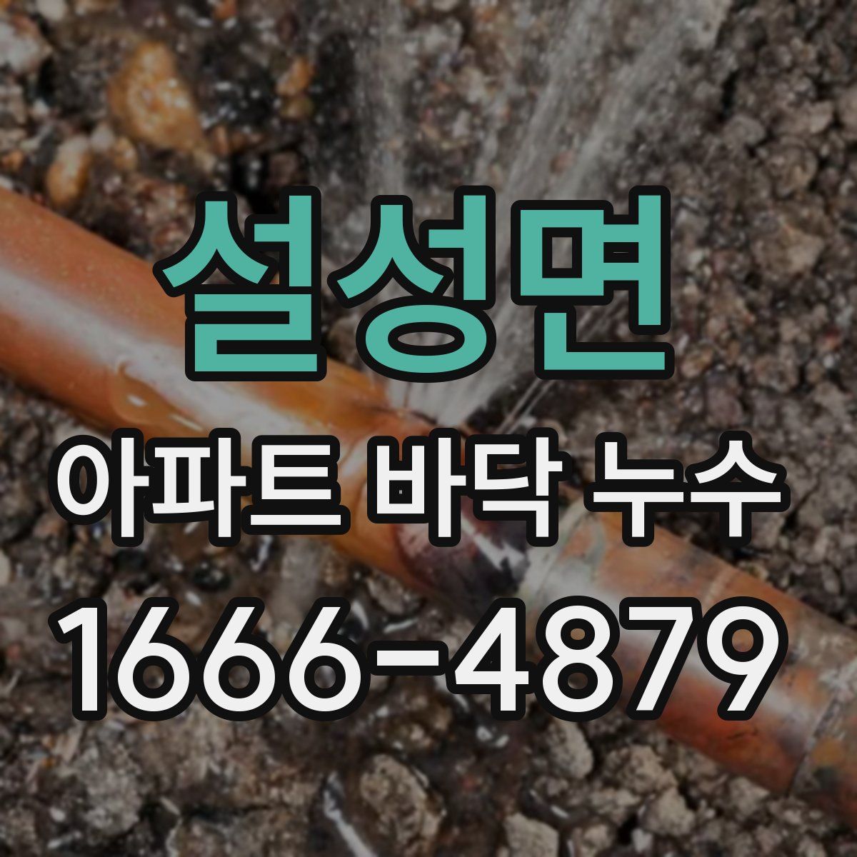 설성면 아파트 바닥 누수