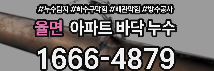 율면 아파트 바닥 누수