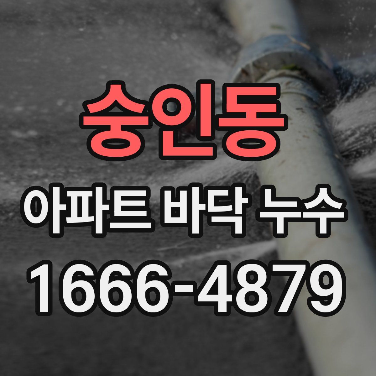 숭인동 아파트 바닥 누수
