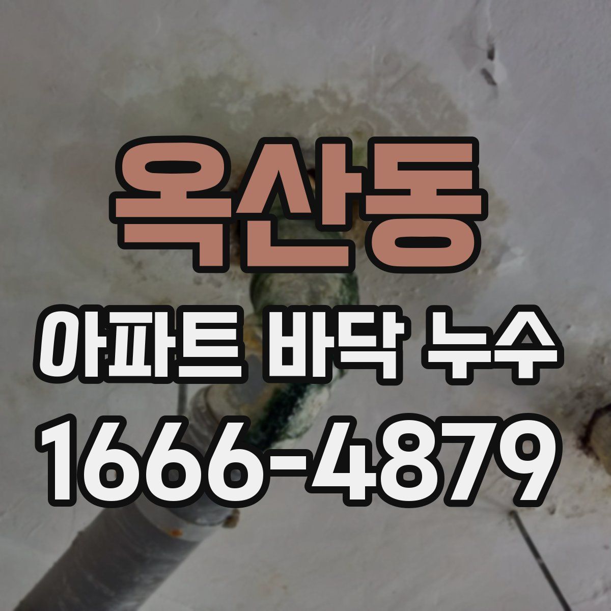옥산동 아파트 바닥 누수