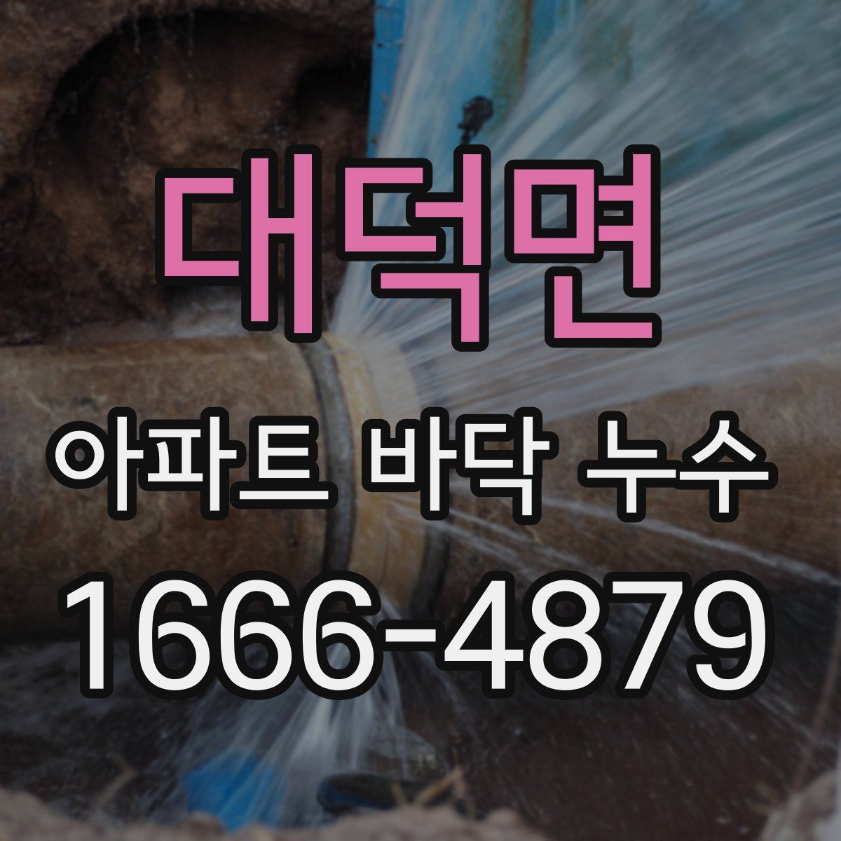 대덕면 아파트 바닥 누수