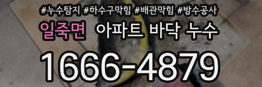 일죽면 아파트 바닥 누수