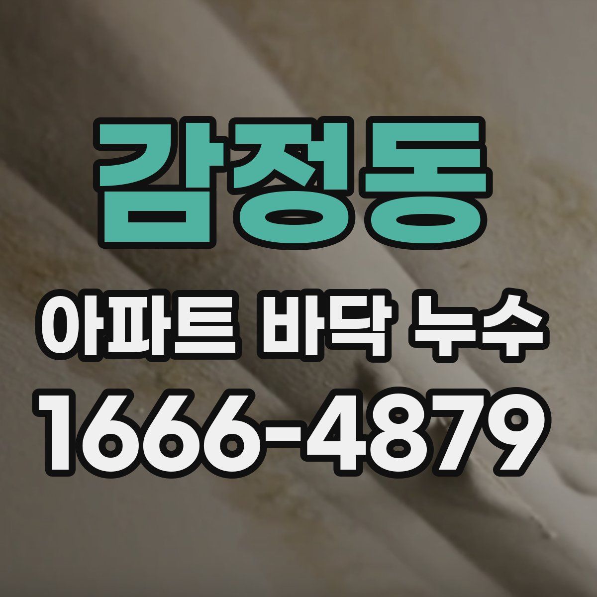 감정동 아파트 바닥 누수