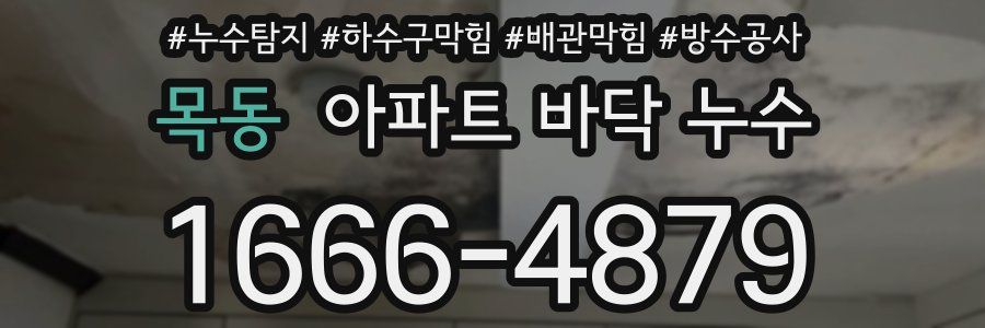 목동 아파트 바닥 누수