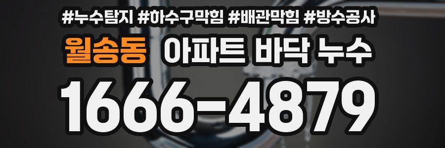 월송동 아파트 바닥 누수