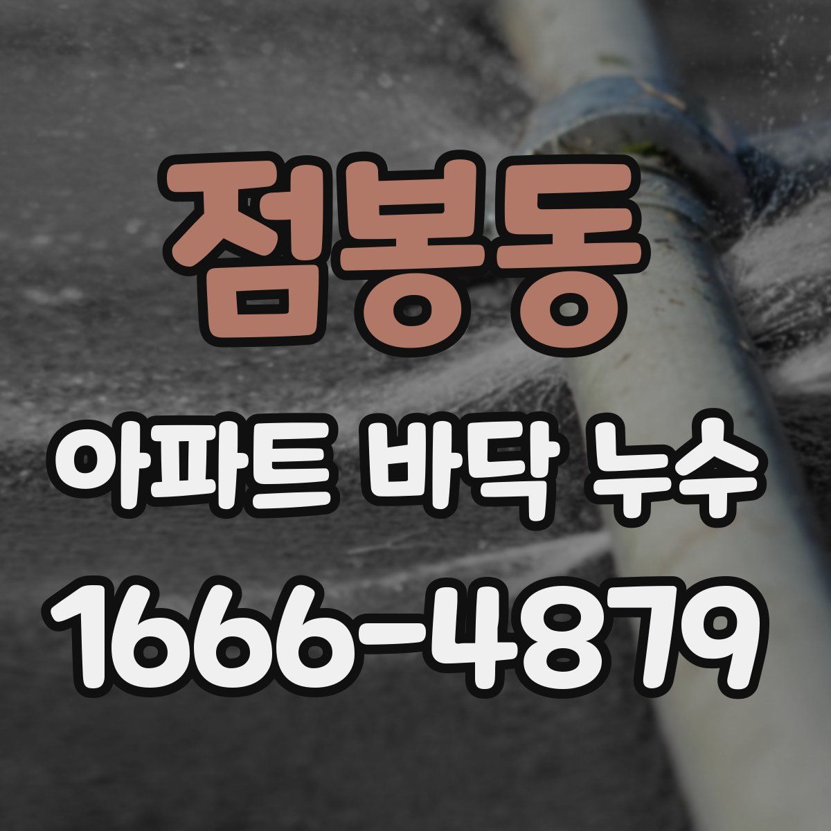 점봉동 아파트 바닥 누수