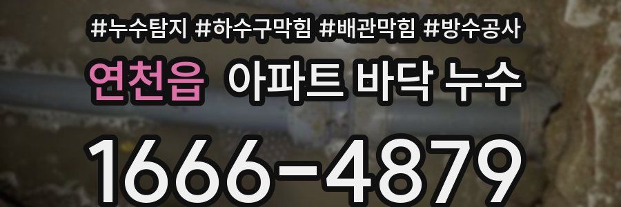 연천읍 아파트 바닥 누수