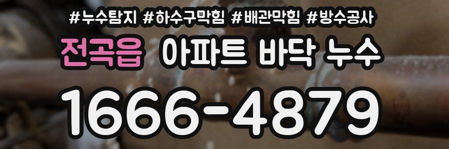 전곡읍 아파트 바닥 누수