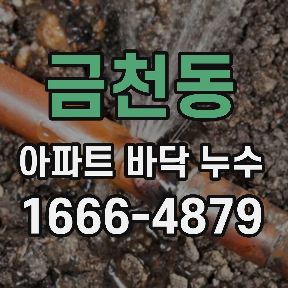 금천동 아파트 바닥 누수