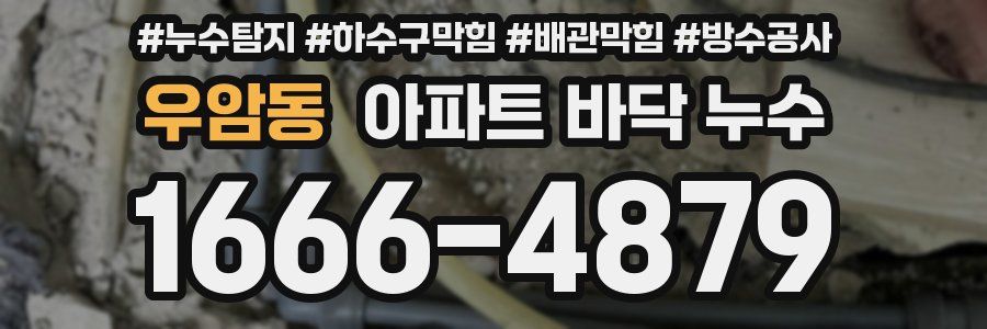 우암동 아파트 바닥 누수