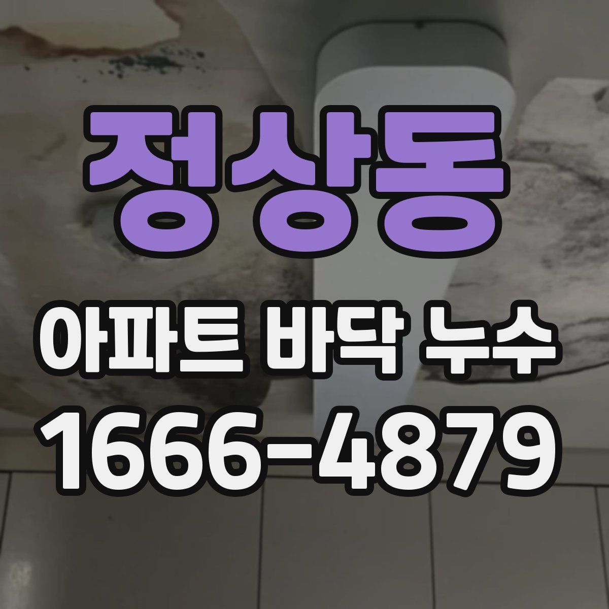 정상동 아파트 바닥 누수