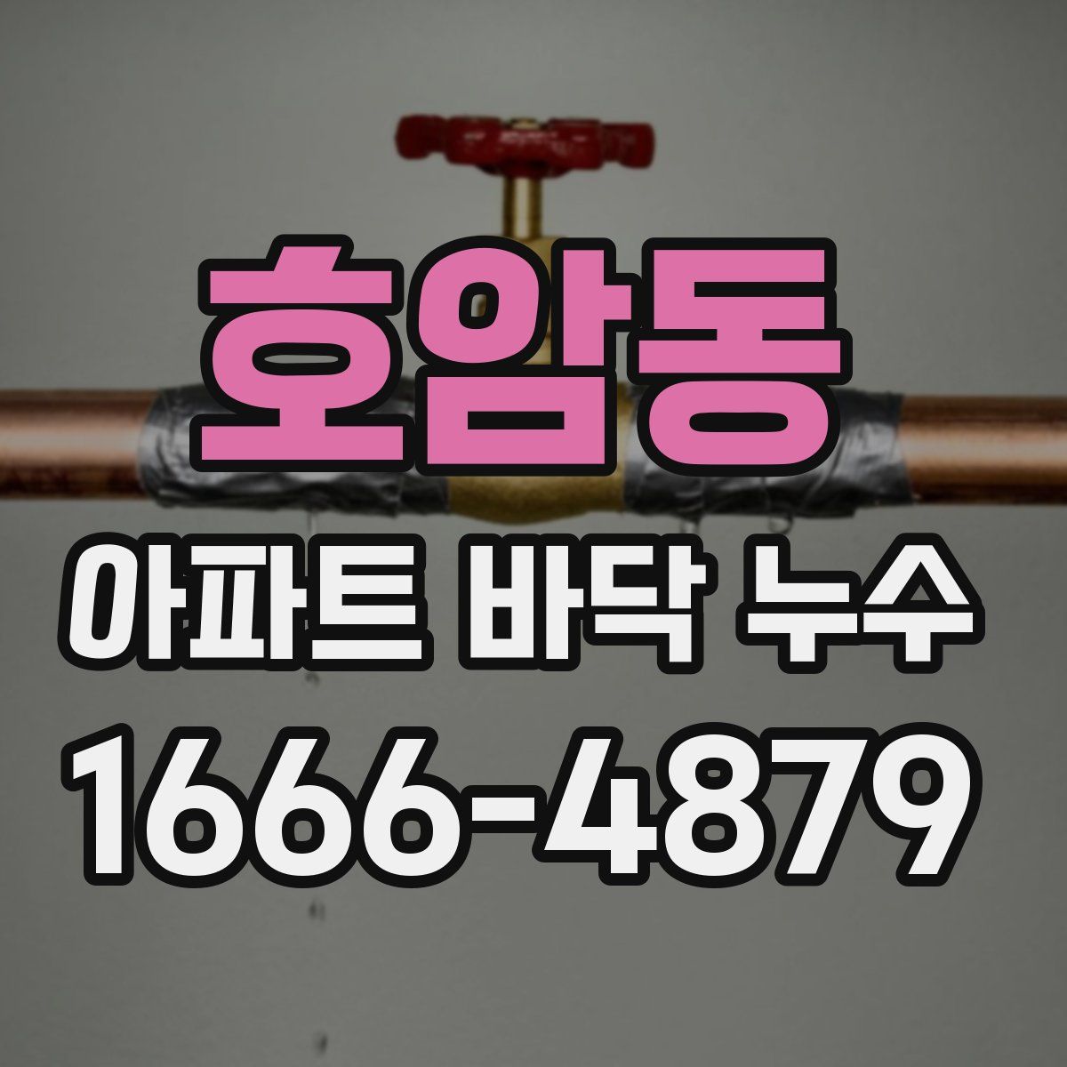 호암동 아파트 바닥 누수