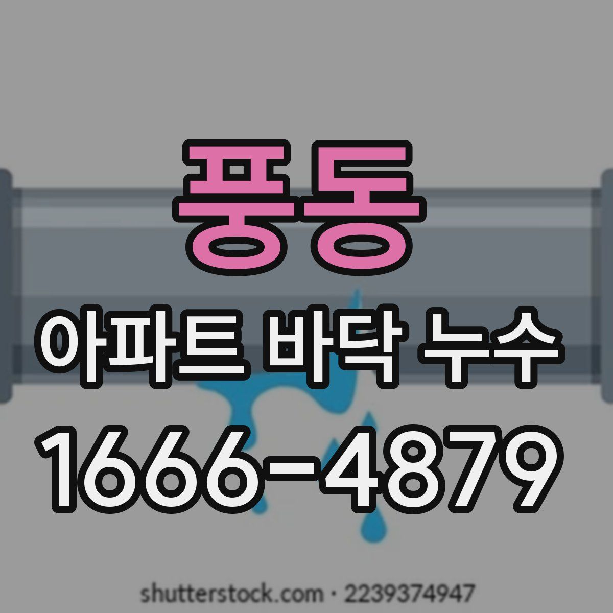 풍동 아파트 바닥 누수
