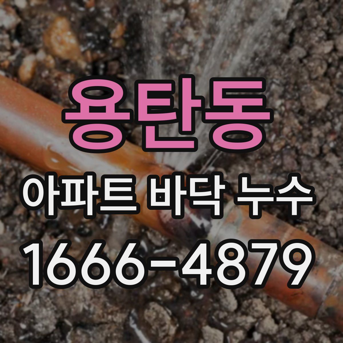 용탄동 아파트 바닥 누수