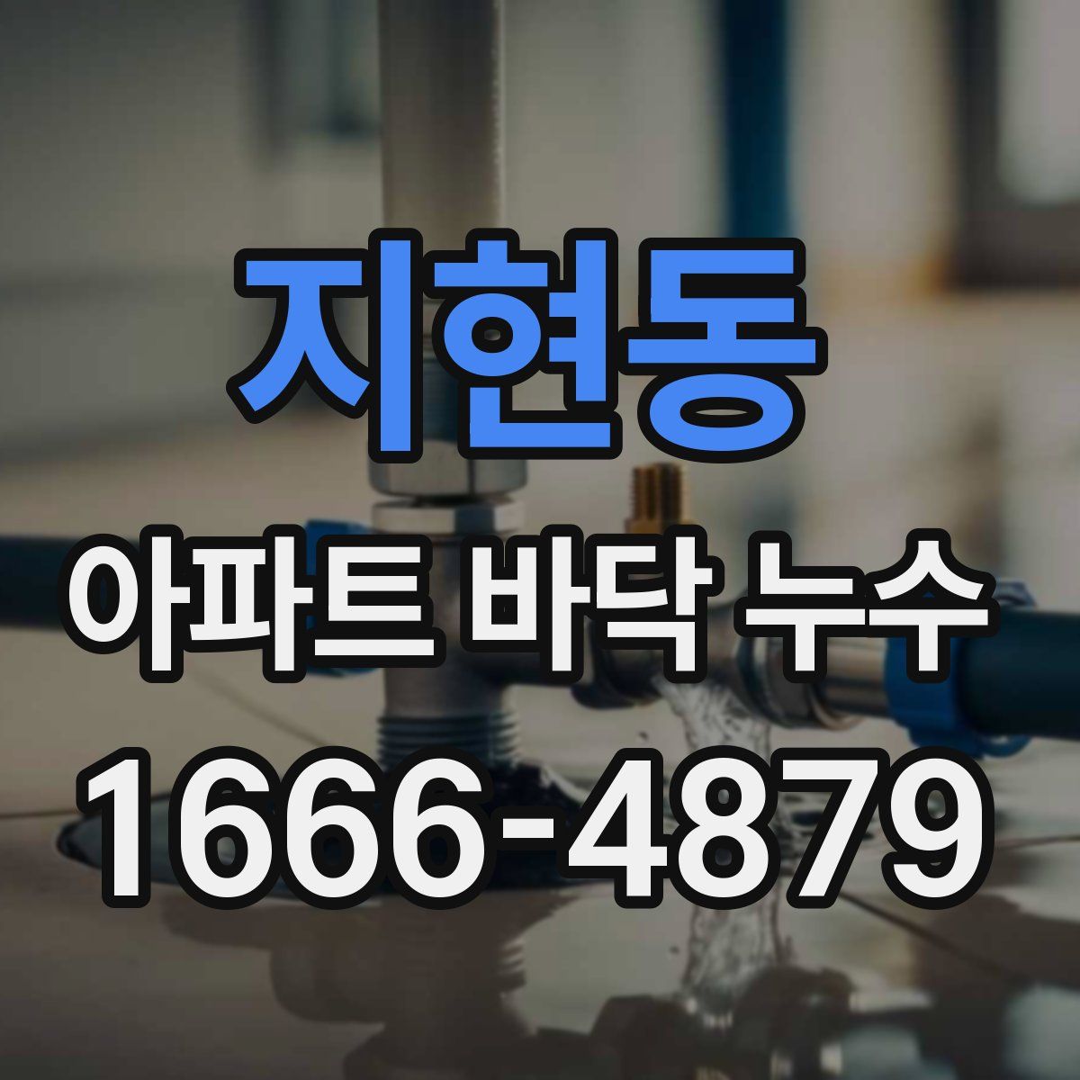 지현동 아파트 바닥 누수