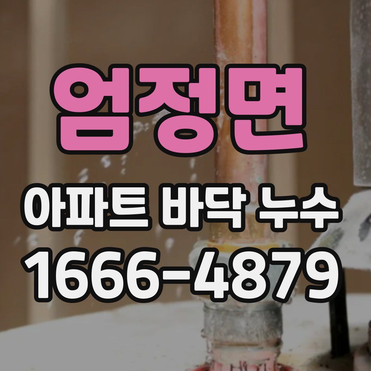엄정면 아파트 바닥 누수