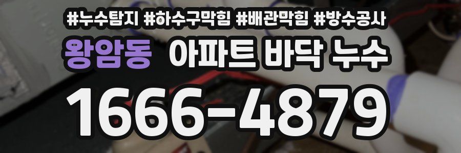 왕암동 아파트 바닥 누수