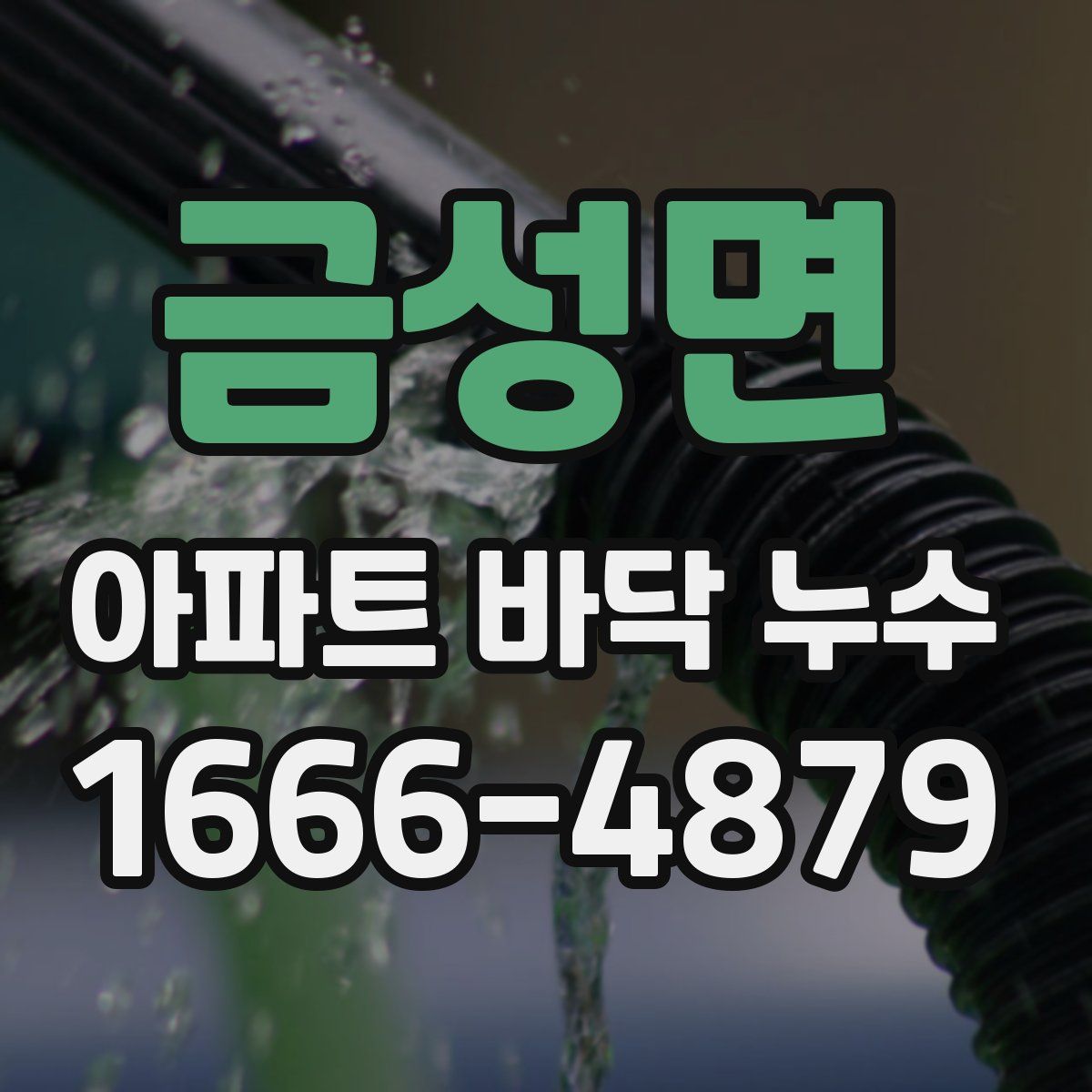 금성면 아파트 바닥 누수