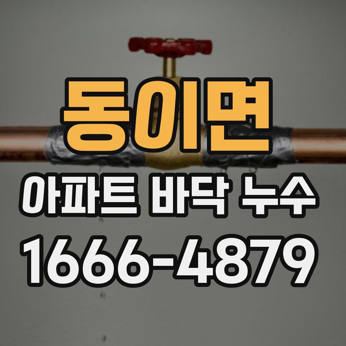 동이면 아파트 바닥 누수
