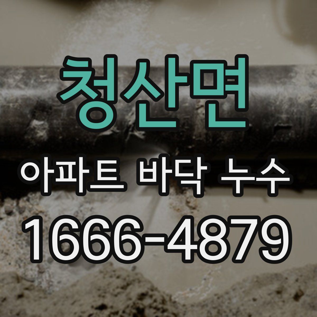청산면 아파트 바닥 누수