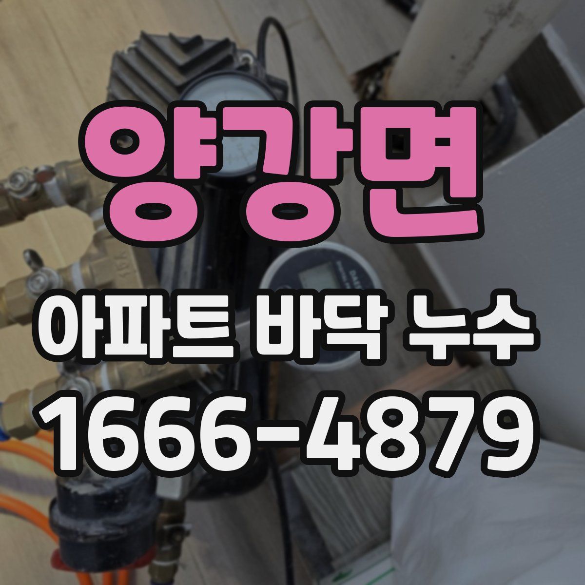 양강면 아파트 바닥 누수