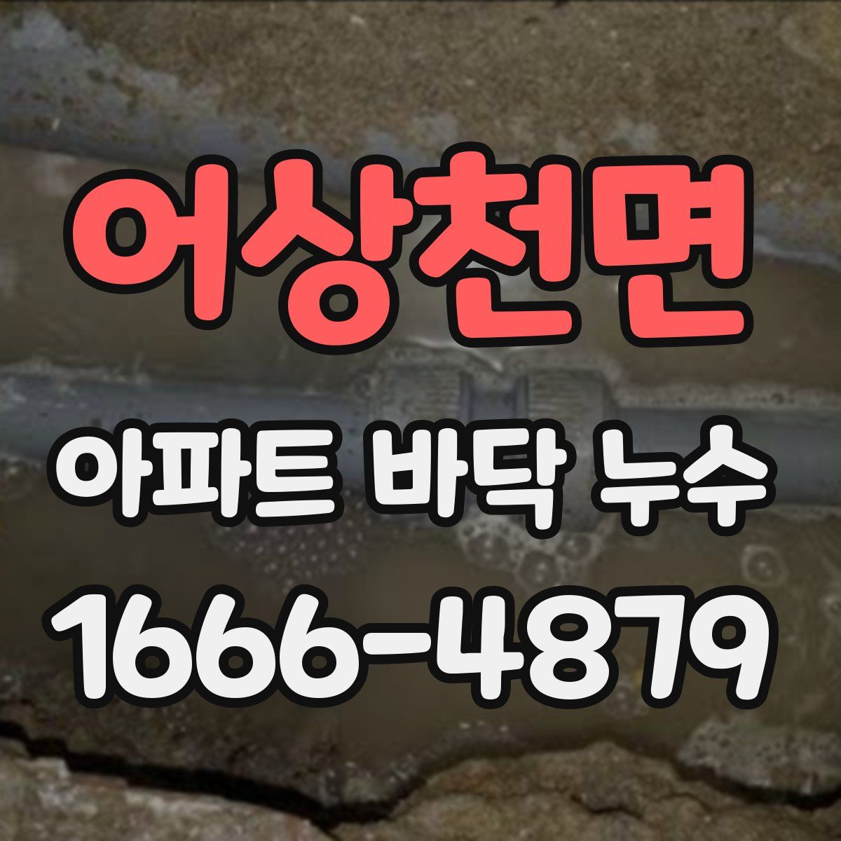 어상천면 아파트 바닥 누수