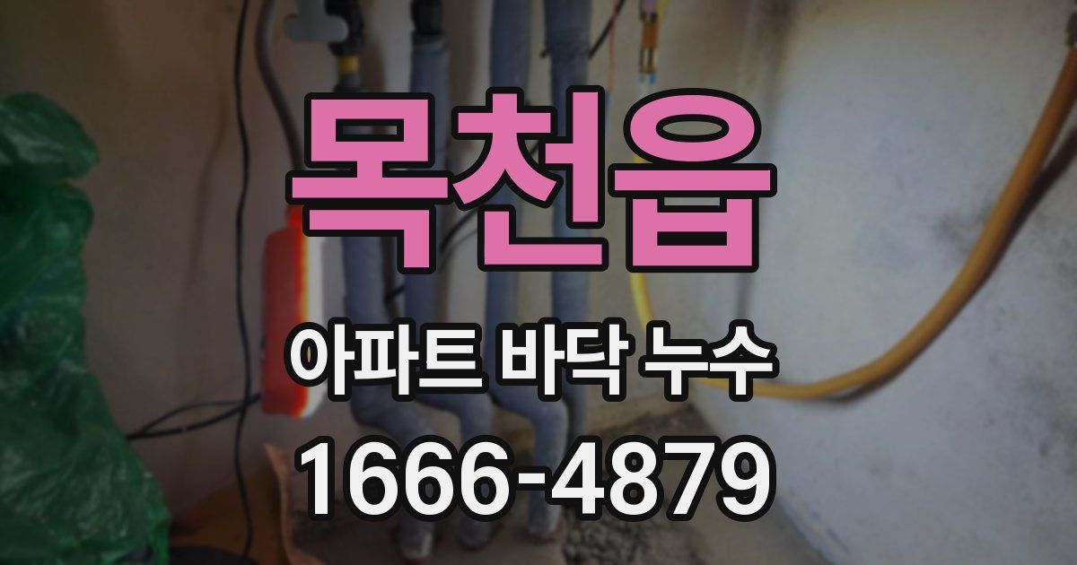 목천읍 아파트 바닥 누수
