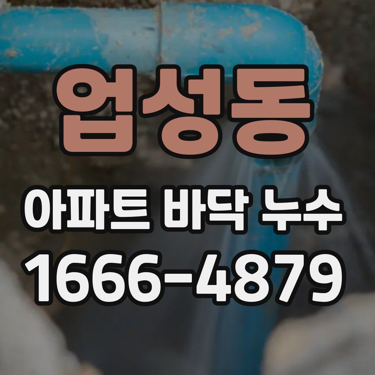업성동 아파트 바닥 누수