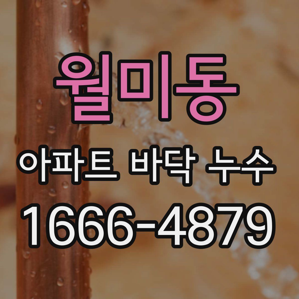 월미동 아파트 바닥 누수