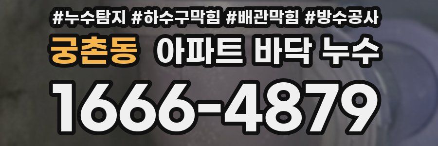 궁촌동 아파트 바닥 누수