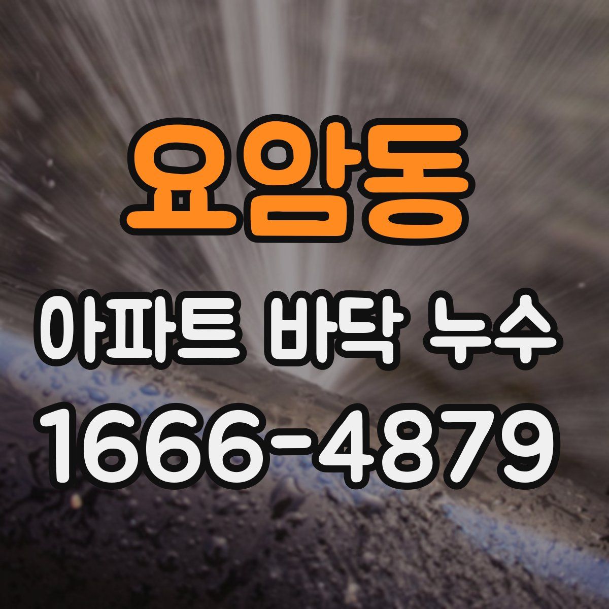 요암동 아파트 바닥 누수