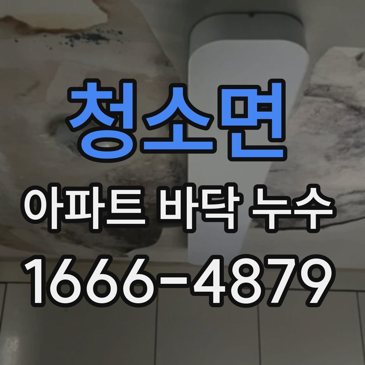 청소면 아파트 바닥 누수