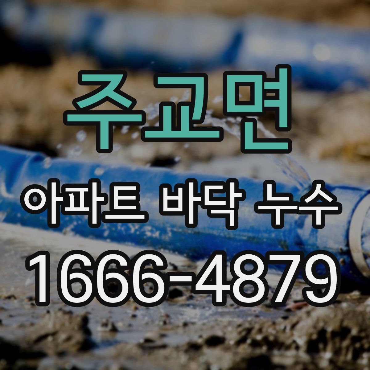 주교면 아파트 바닥 누수
