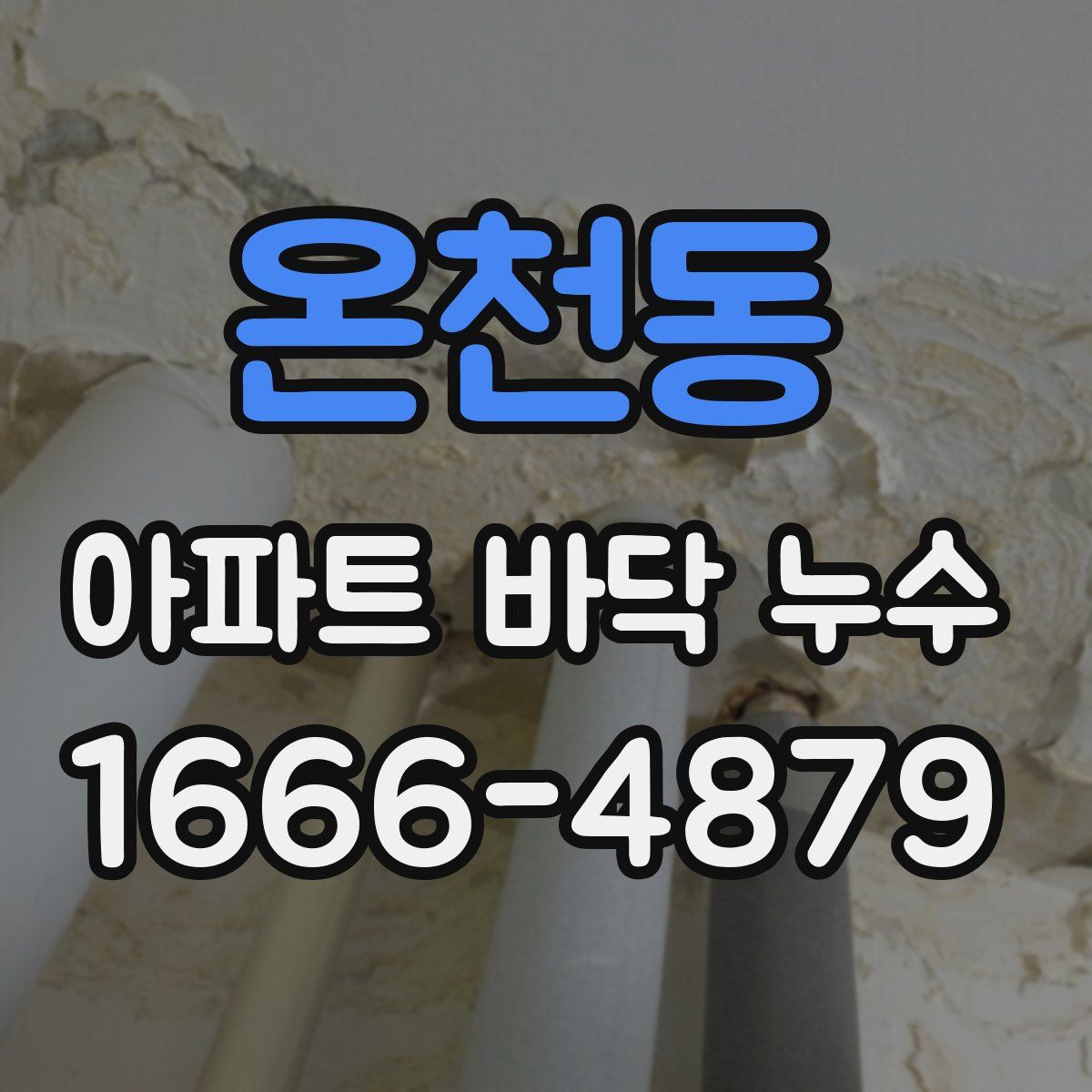 온천동 아파트 바닥 누수