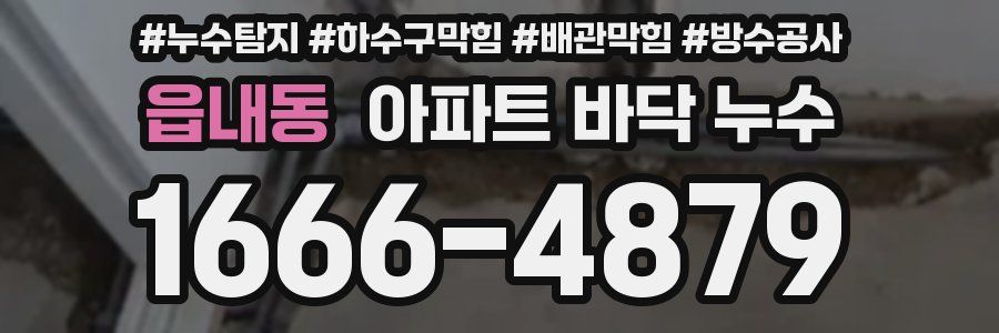 읍내동 아파트 바닥 누수
