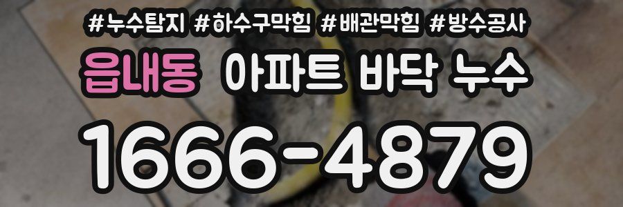 읍내동 아파트 바닥 누수