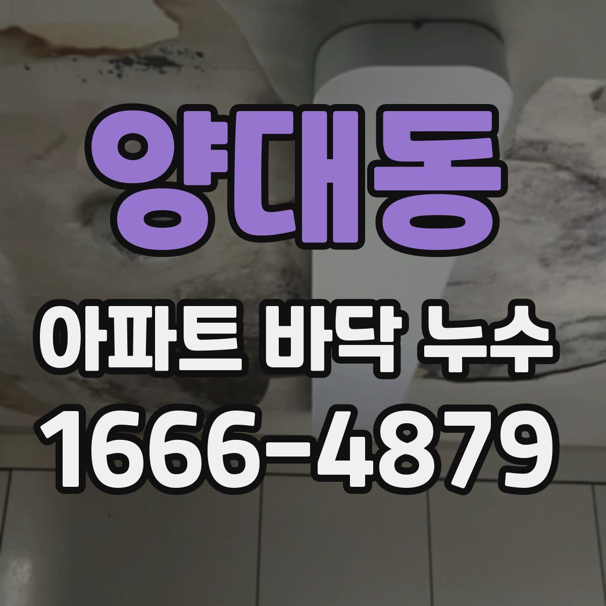 양대동 아파트 바닥 누수