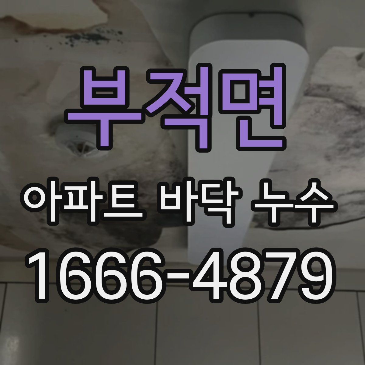 부적면 아파트 바닥 누수