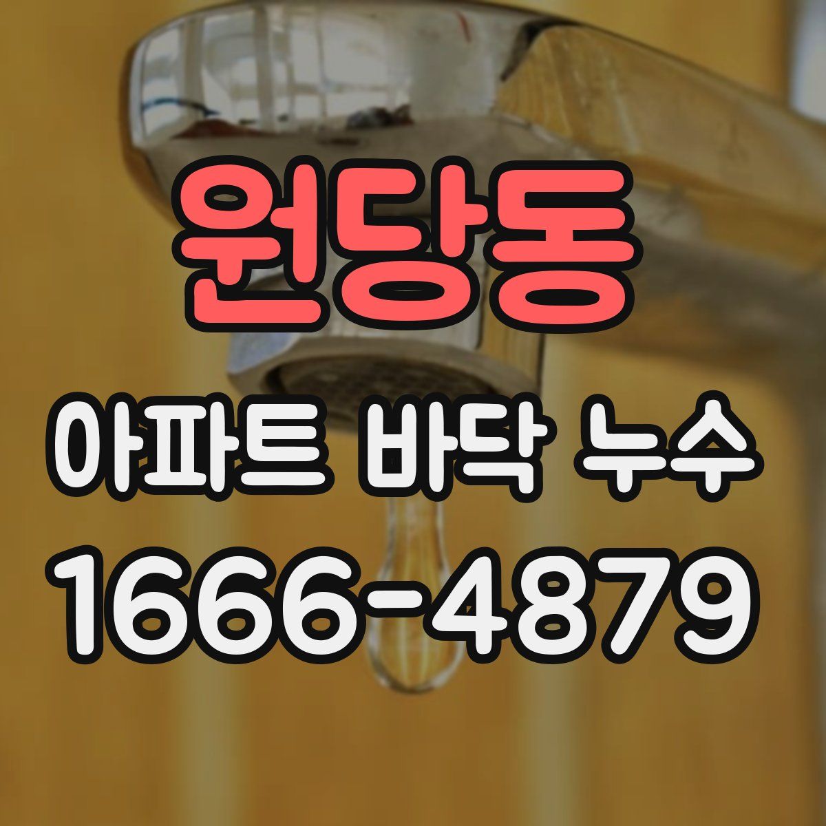 원당동 아파트 바닥 누수