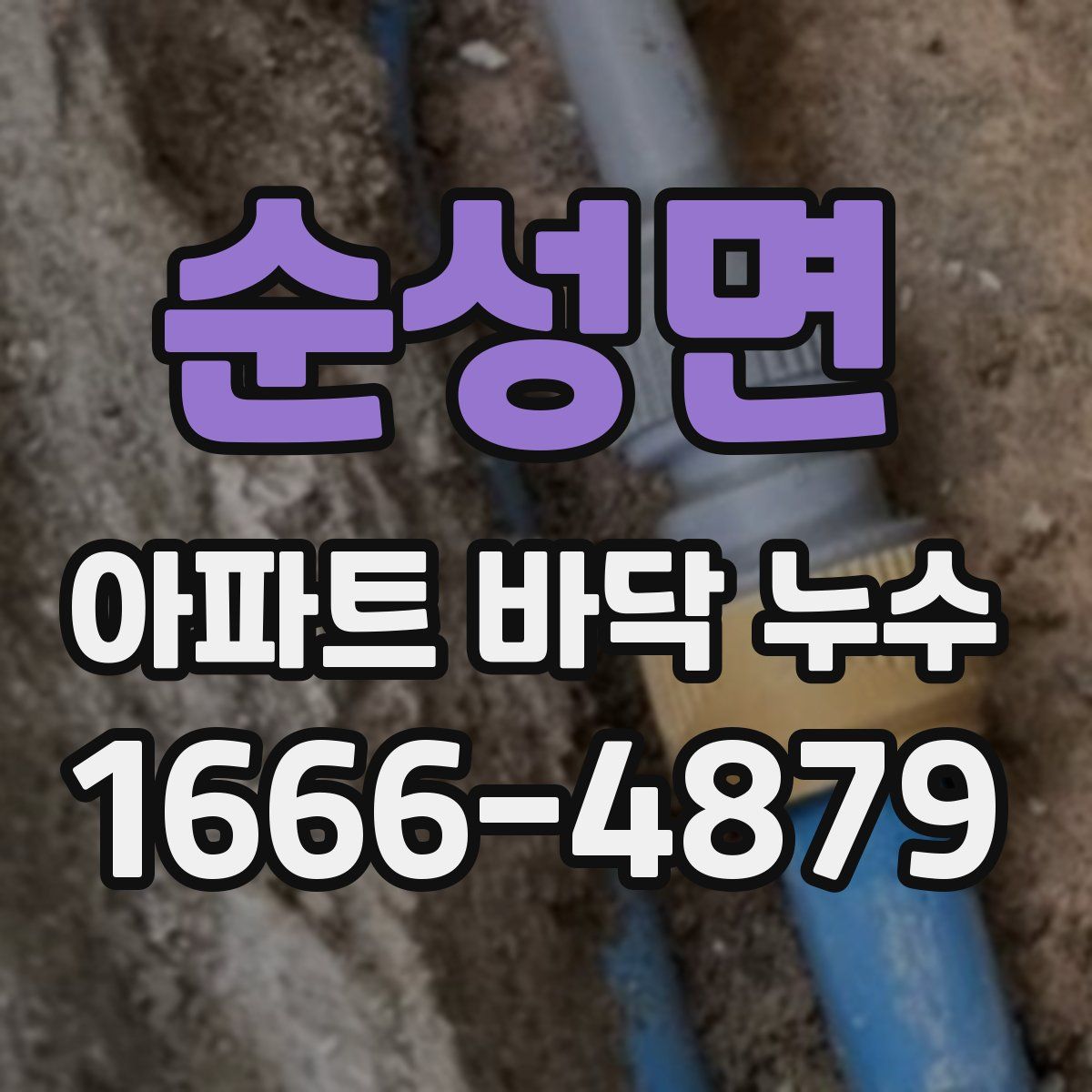 순성면 아파트 바닥 누수
